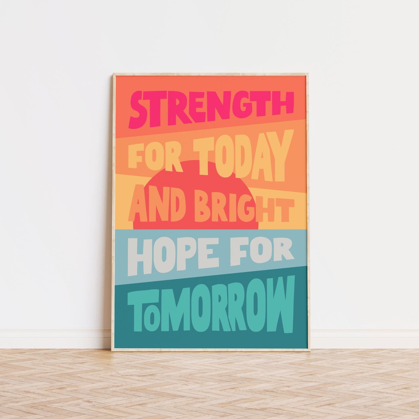 'Strength for today' poster. - The Christian Poster Company