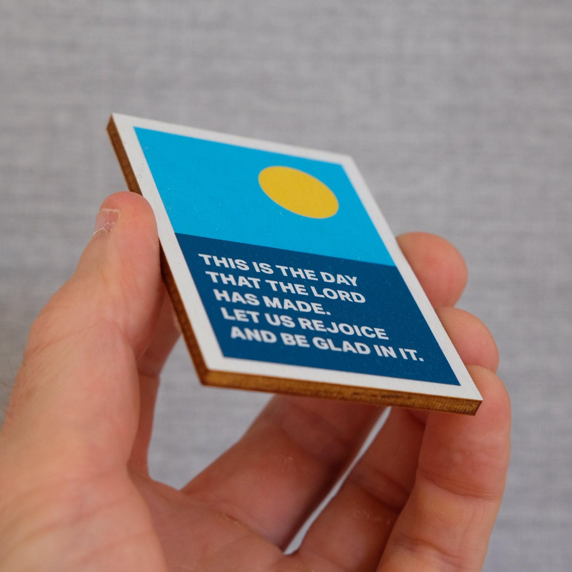 Modern Christian magnet sun sea Psalm 118:24 "this is the day"