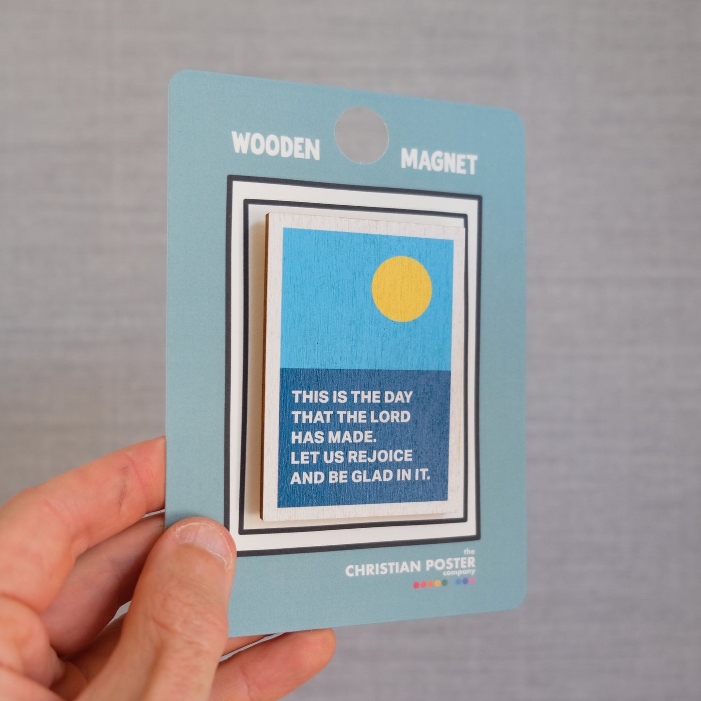 Modern Christian magnet sun sea Psalm 118:24 "this is the day"