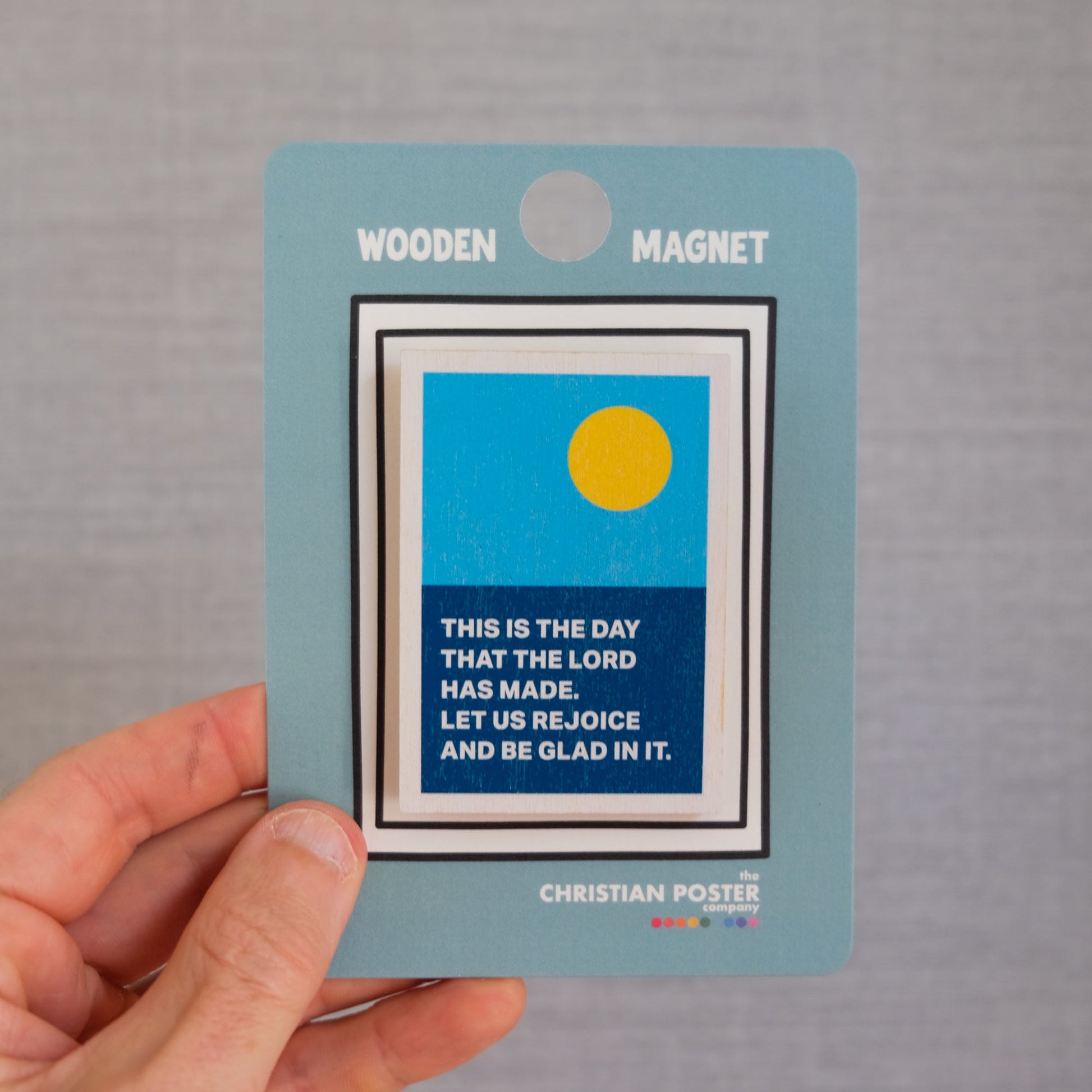 Modern Christian magnet sun sea Psalm 118:24 "this is the day"