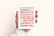 Welsh language Christian Postcards. Jeremiah 29. For I know the plans I have for you. - The Christian Poster Company
