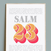 Welsh language Christian poster. Psalm 23 poster, The lord is my shepherd.Yr ARGLWYDD ydy fy mugail. - The Christian Poster Company