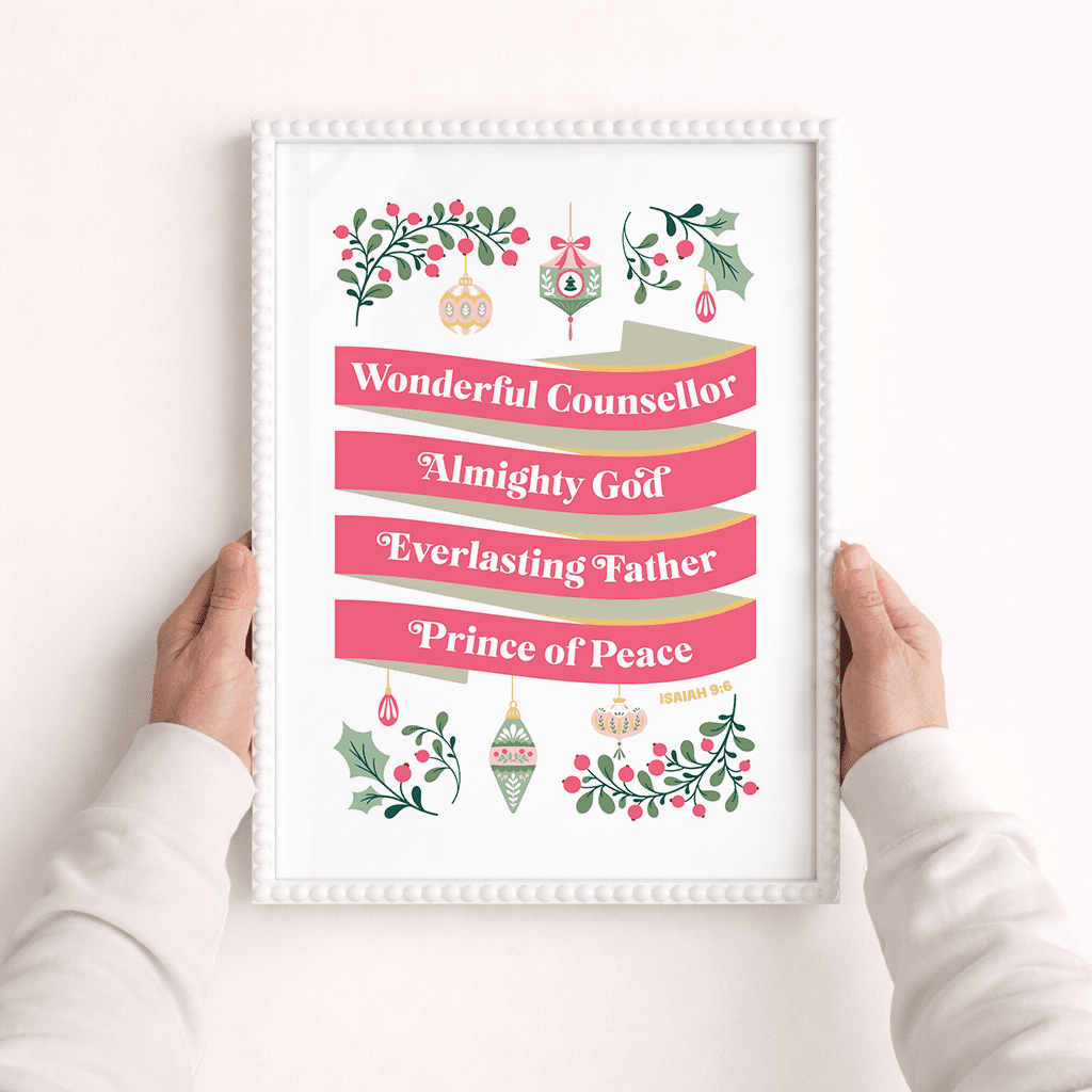 Wonderful counsellor_Christmas A3 framed poster - The Christian Poster Company
