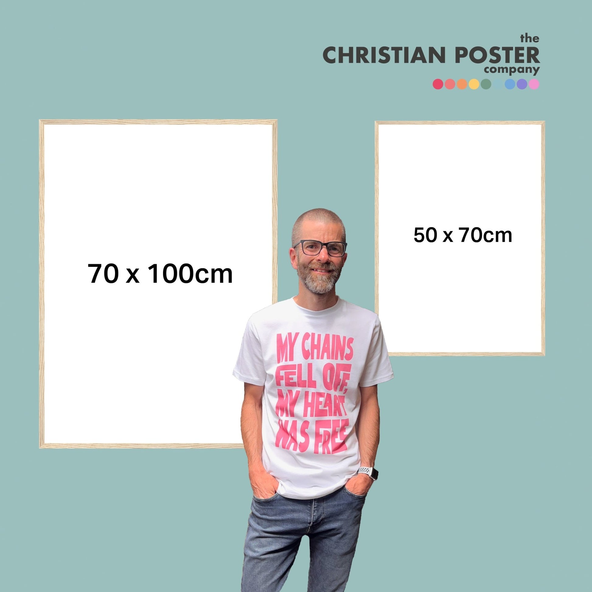 Wooden Framed Poster. Choose your design and frame colour. - The Christian Poster Company