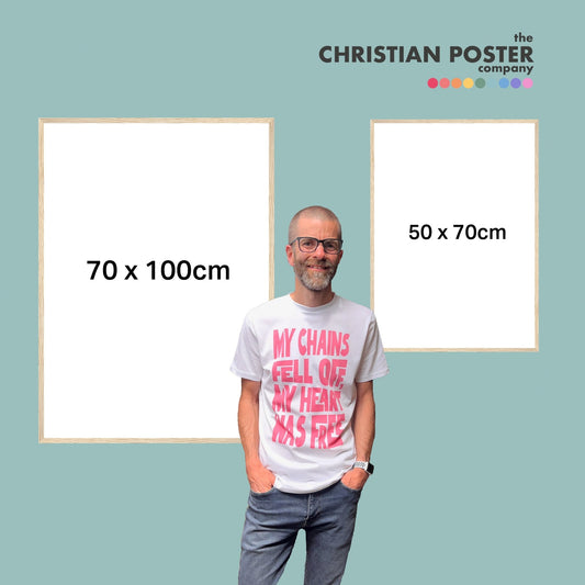 Wooden Framed Poster. Choose your design and frame colour. - The Christian Poster Company