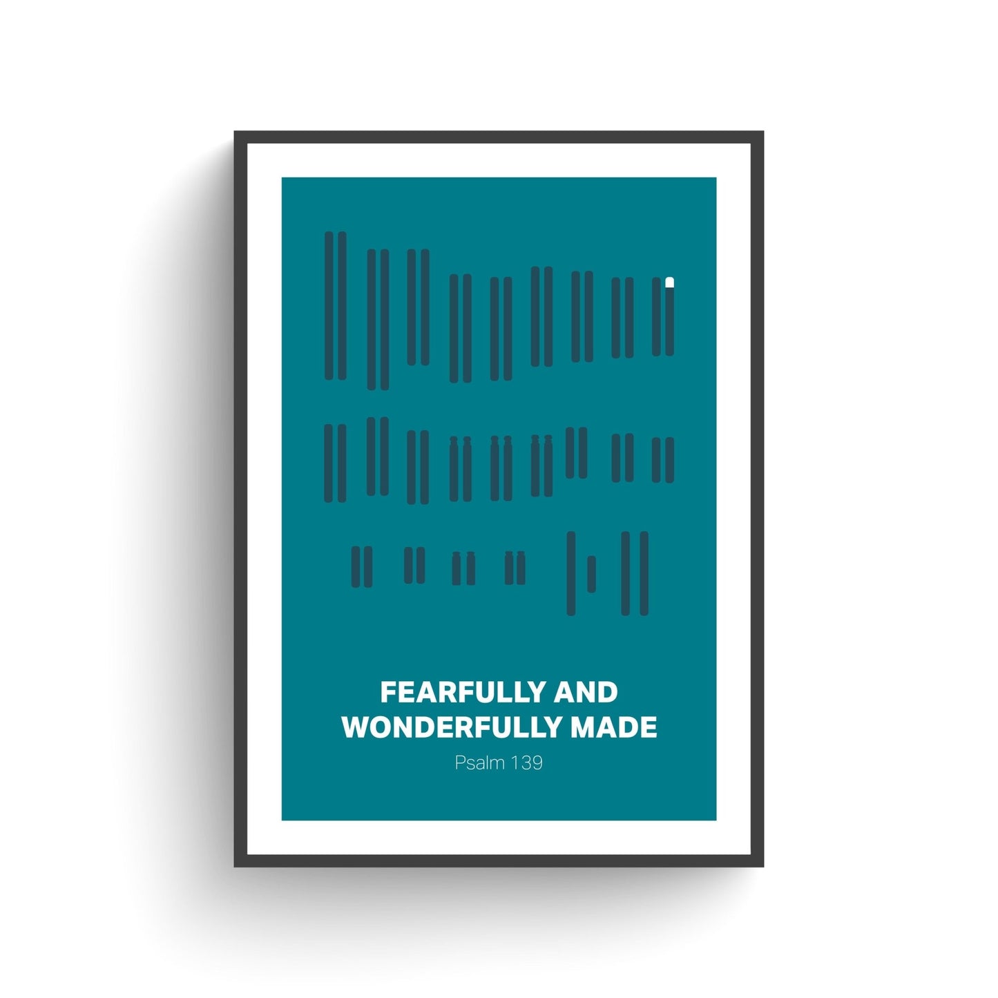 Chromosomal variations Psalm 139 poster | Fearfully and wonderfully made | Down syndrome | Trisomy 13 | DiGeorge syndrome and others. - The Christian Poster Company
