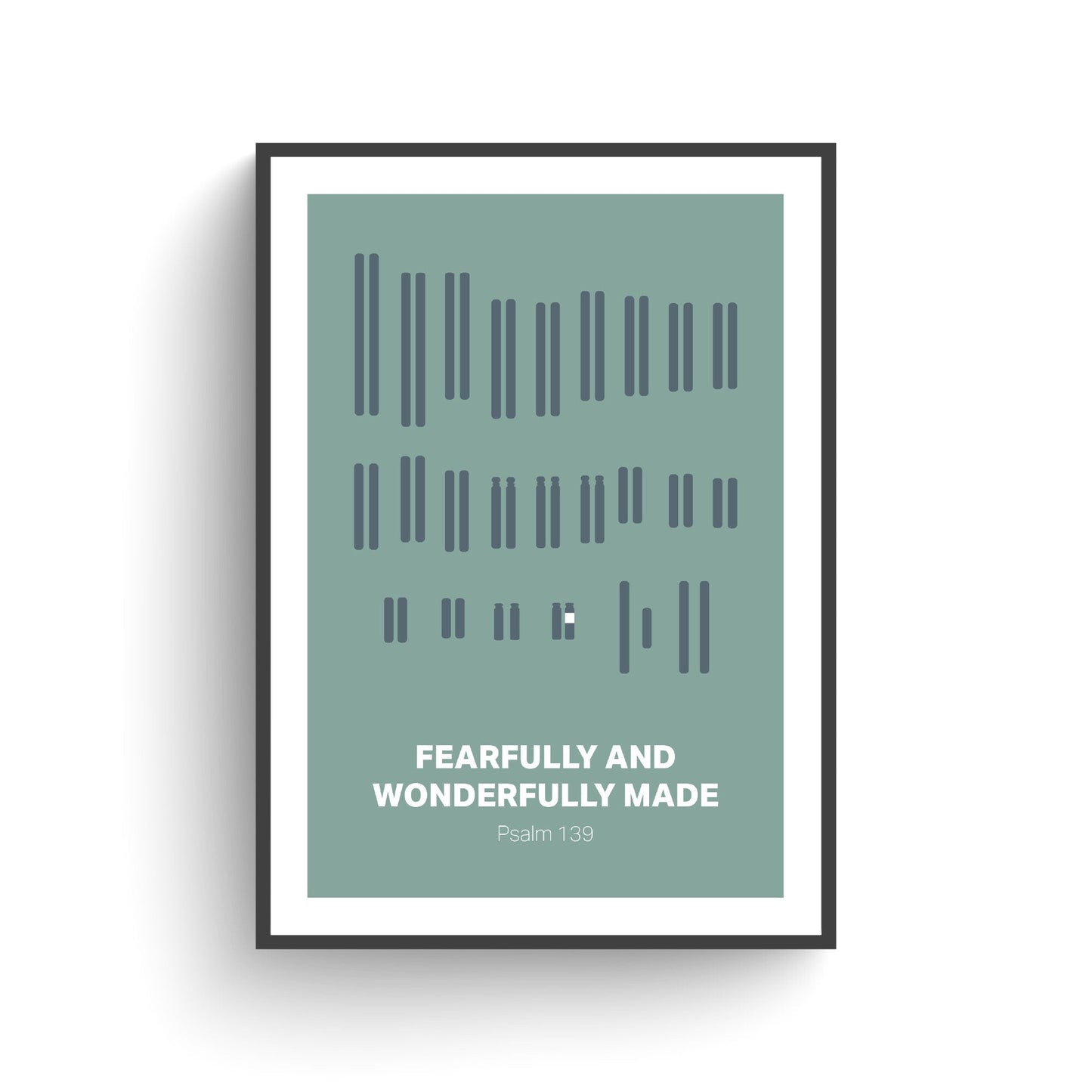 Chromosomal variations Psalm 139 poster | Fearfully and wonderfully made | Down syndrome | Trisomy 13 | DiGeorge syndrome and others. - The Christian Poster Company