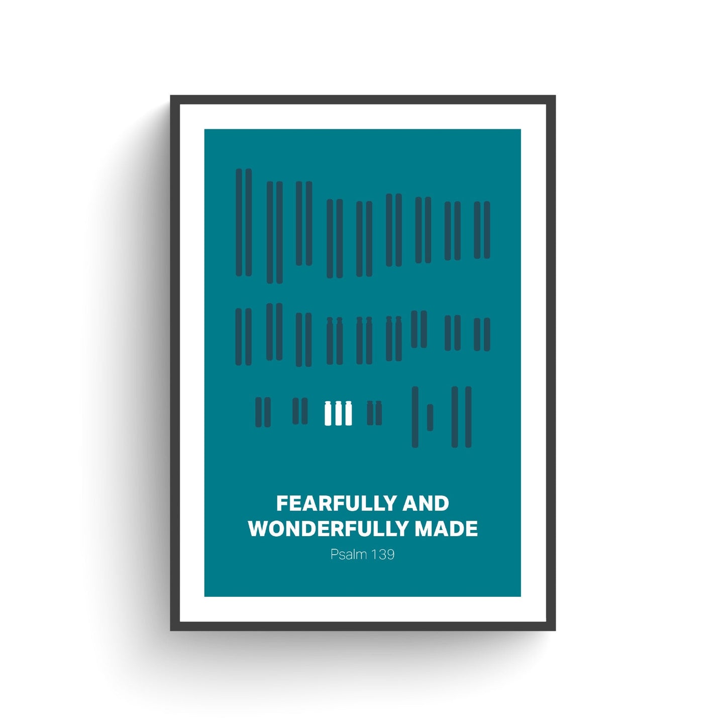 Chromosomal variations Psalm 139 poster | Fearfully and wonderfully made | Down syndrome | Trisomy 13 | DiGeorge syndrome and others. - The Christian Poster Company