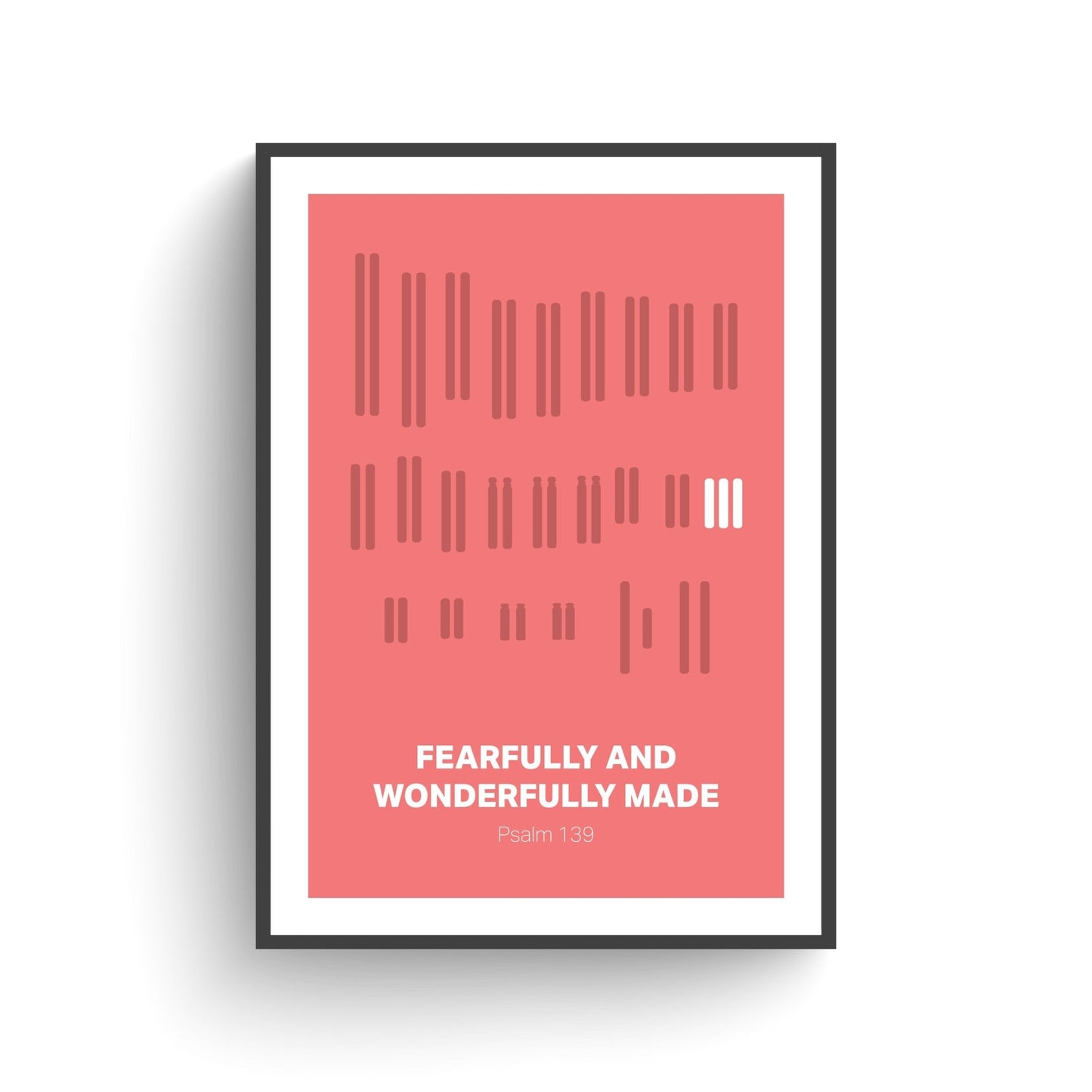 Chromosomal variations Psalm 139 poster | Fearfully and wonderfully made | Down syndrome | Trisomy 13 | DiGeorge syndrome and others. - The Christian Poster Company