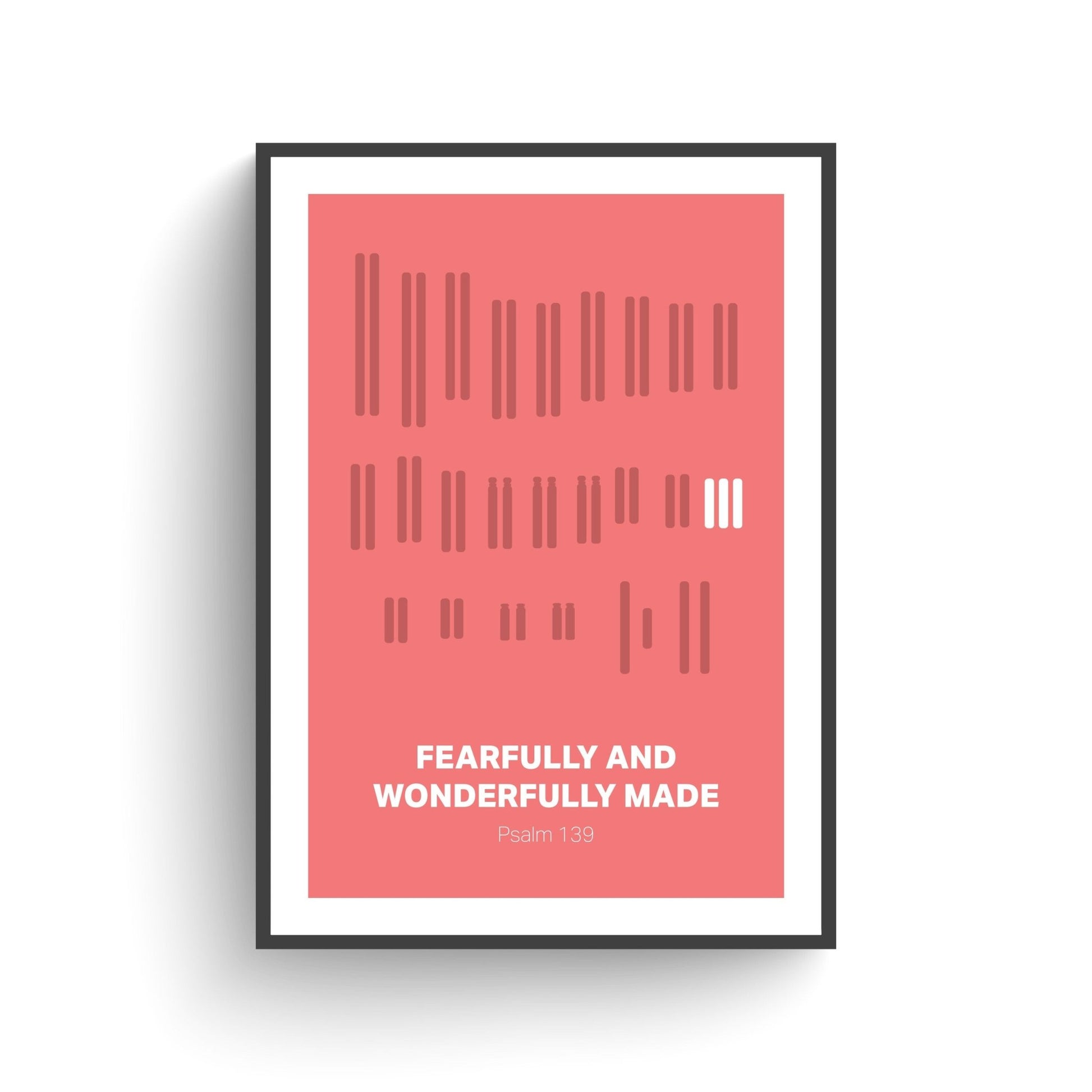 Chromosomal variations Psalm 139 poster | Fearfully and wonderfully made | Down syndrome | Trisomy 13 | DiGeorge syndrome and others. - The Christian Poster Company