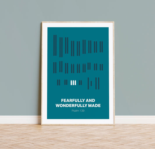 Chromosomal variations Psalm 139 poster | Fearfully and wonderfully made | Down syndrome | Trisomy 13 | DiGeorge syndrome and others.