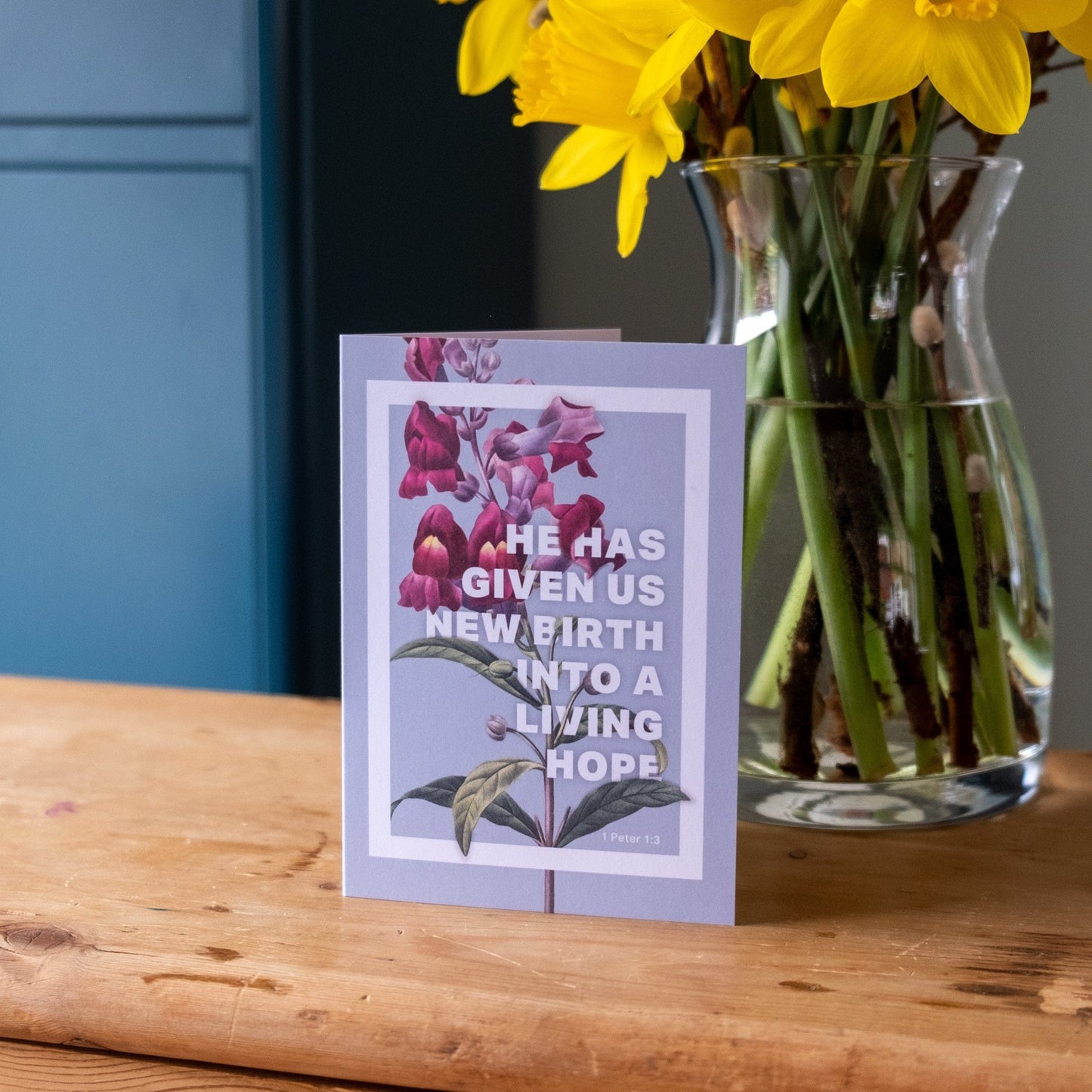 Pack of 5 Easter/Baptism Christian greetings cards with envelopes. - The Christian Poster Company