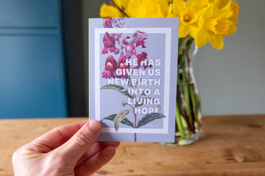 Pack of 5 Easter/Baptism Christian greetings cards with envelopes. - The Christian Poster Company