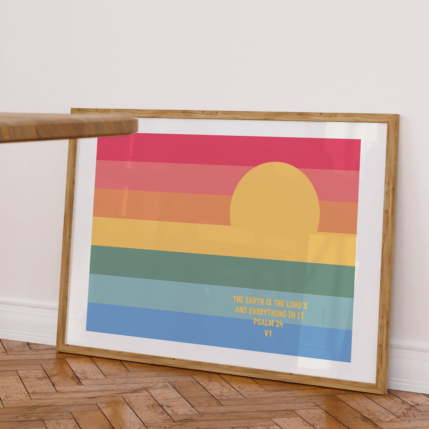 Psalm 24 verse 1 poster. The earth is the Lord's. - The Christian Poster Company