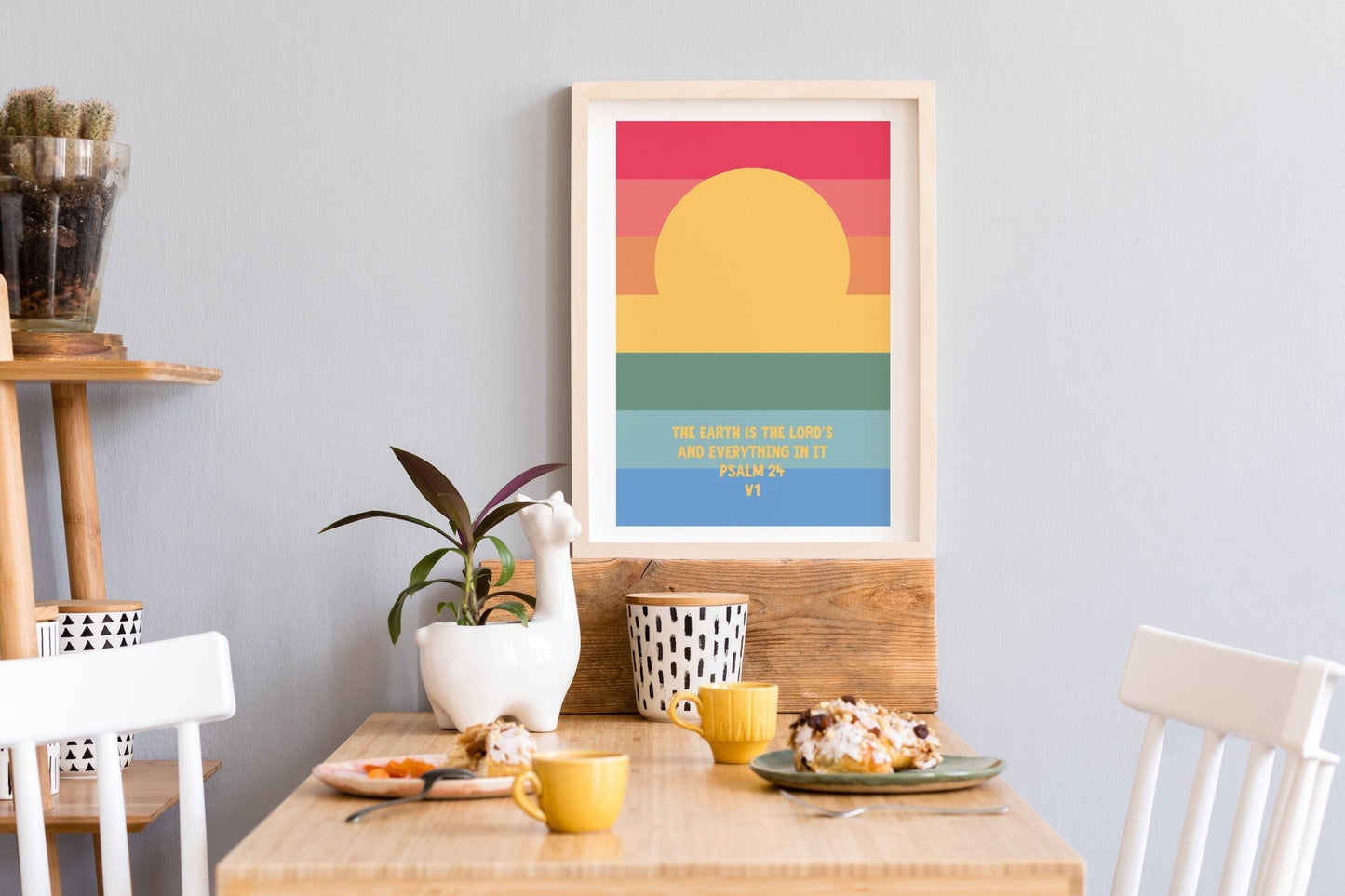 Psalm 24 verse 1 poster. The earth is the Lord's. - The Christian Poster Company