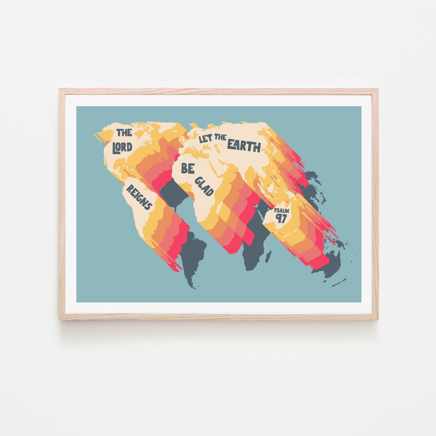 Psalm 97 poster. The Lord Reigns. - The Christian Poster Company