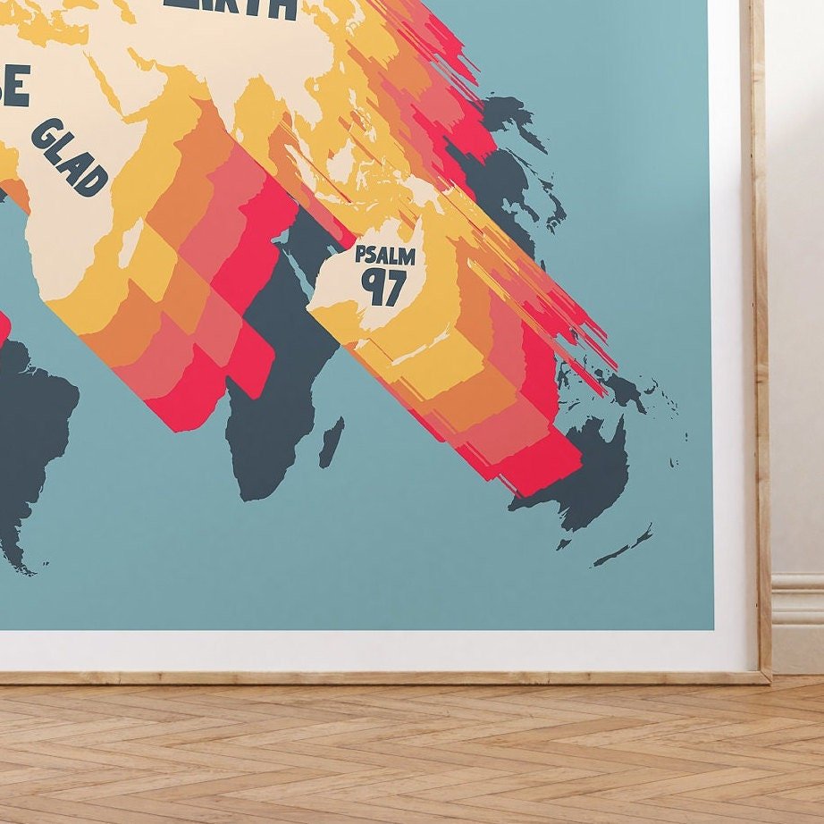 Psalm 97 poster. The Lord Reigns. - The Christian Poster Company