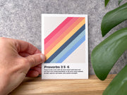 Set of Christian Postcards. Proverbs 3 verses 5 to 6. Trust in the Lord with all your heart and lean not on your own understanding. - The Christian Poster Company