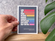 Set of postcards. Fruits of the Spirit cards. - The Christian Poster Company