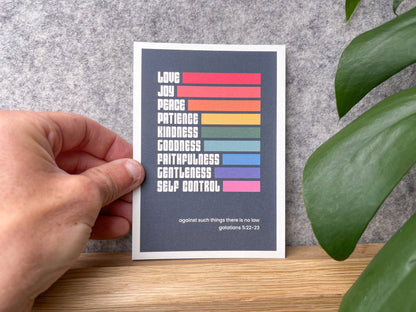 Set of postcards. Fruits of the Spirit cards. - The Christian Poster Company
