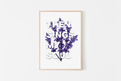 Then sings my soul, Christian poster, Inspired by the hymn 'How great thou art'. - The Christian Poster Company